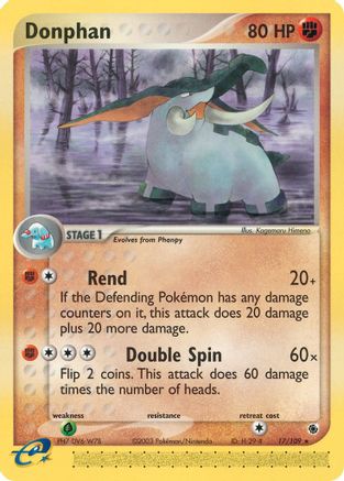 Donphan 17/109 - Ruby and Sapphire