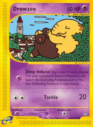 Drowzee (74a) 74/147 - Aquapolis