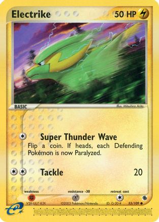 Electrike - 53/109 53/109 - Ruby and Sapphire Reverse Holofoil