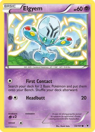 Elgyem (55) 55/101 - Noble Victories Reverse Holofoil