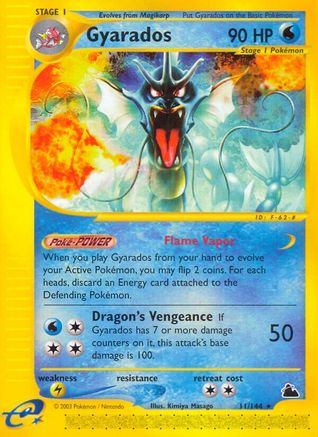 Gyarados (11) 11/144 - Skyridge Reverse Holofoil
