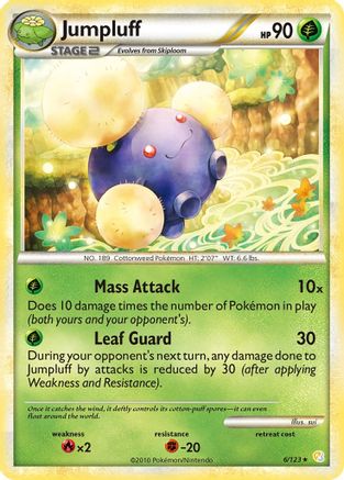 Jumpluff 6/123 - HeartGold SoulSilver Holofoil