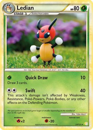 Ledian 25/123 - HeartGold SoulSilver