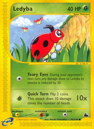 Ledyba (72) 72/144 - Skyridge Reverse Holofoil