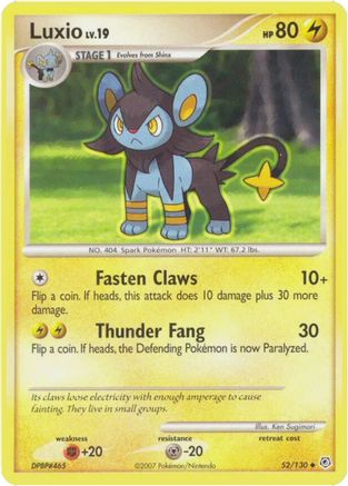 Luxio 52/130 - Diamond and Pearl Reverse Holofoil