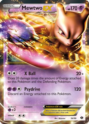 Mewtwo EX 54/99 - Next Destinies Holofoil