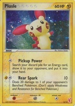 Plusle 6/12 - EX Trainer Kit 2 Plusle & Minun Holofoil