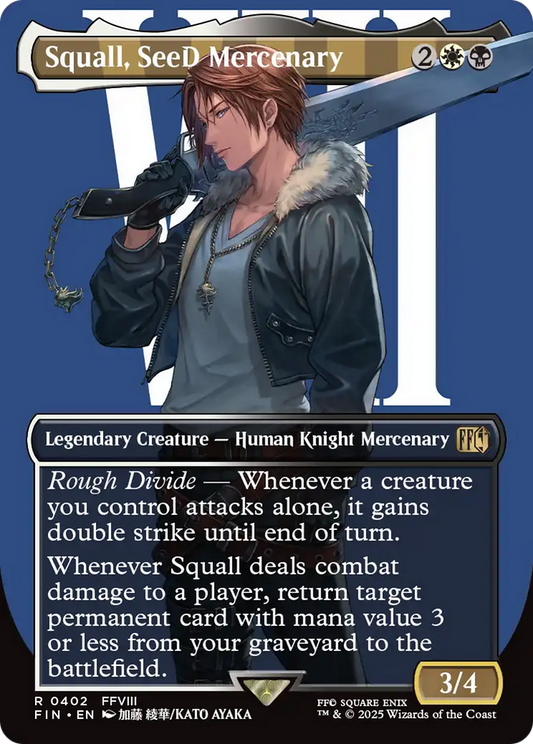 Squall, SeeD Mercenary (Borderless) (FIN-402) - FINAL FANTASY (Borderless)