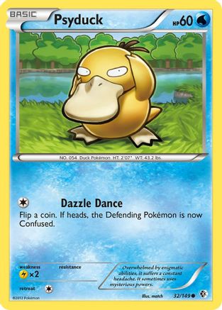 Psyduck (32) 32/149 - Boundaries Crossed Reverse Holofoil