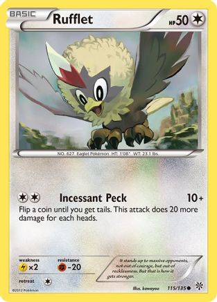 Rufflet 115/135 - Plasma Storm Reverse Holofoil