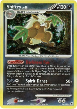 Shiftry 14/130 - Diamond and Pearl Reverse Holofoil