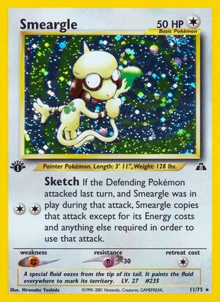 Smeargle (11) 11/75 - Neo Discovery 1st Edition Holofoil