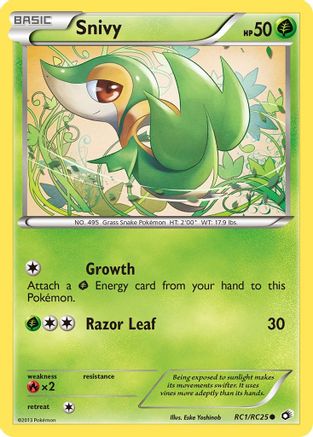 Snivy RC1/113 - Legendary Treasures Radiant Collection Holofoil