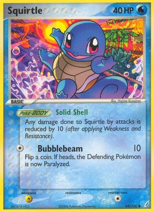 Squirtle - 064/100 64/100 - Crystal Guardians