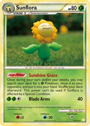 Sunflora 31/123 - HeartGold SoulSilver Reverse Holofoil