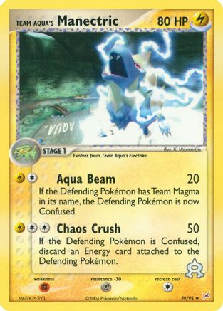 Team Aqua's Manectric - 29/95 29/95 - Team Magma vs Team Aqua