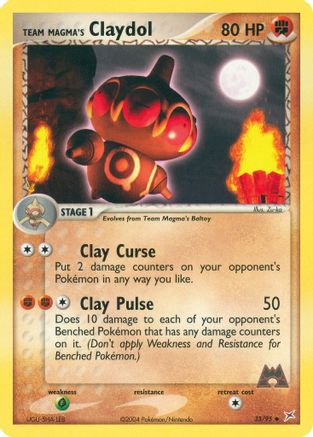 Team Magma's Claydol - 33/95 33/95 - Team Magma vs Team Aqua