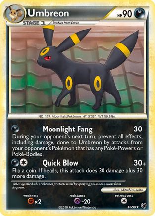Umbreon 10/90 - Undaunted Reverse Holofoil