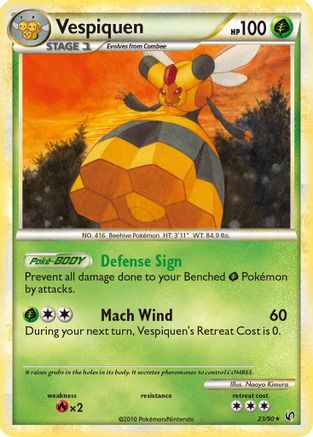 Vespiquen 23/90 - Undaunted Reverse Holofoil