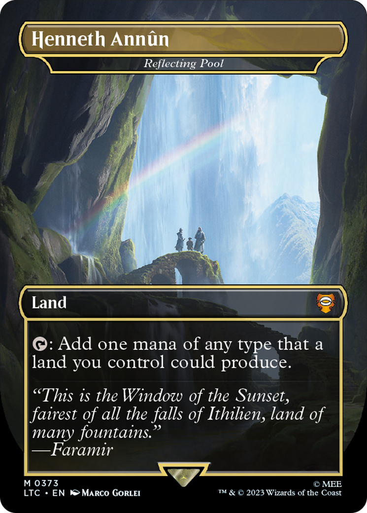 Henneth Annun - Reflecting Pool (LTC-373) - Tales of Middle-earth Commander / Henneth Annûn (Borderless) Foil