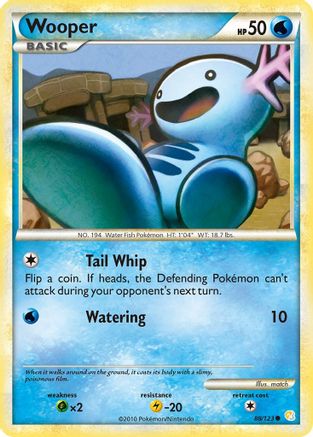 Wooper 88/123 - HeartGold SoulSilver