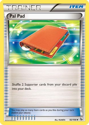 Pal Pad 92/106 - XY  Flashfire Reverse Holofoil