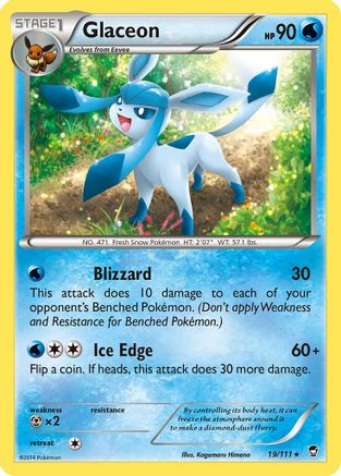 Glaceon 19/111 - XY  Furious Fists