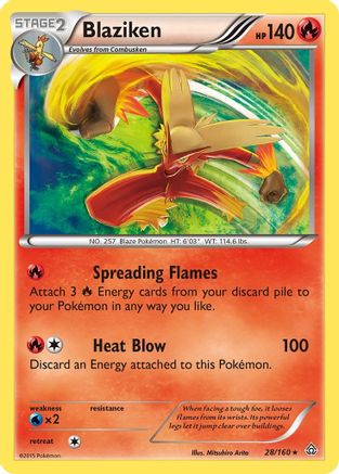 Blaziken 28/160 - XY  Primal Clash Holofoil