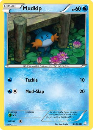 Mudkip 33/160 - XY  Primal Clash Reverse Holofoil