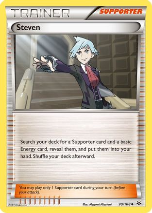 Steven 90/108 - XY  Roaring Skies Reverse Holofoil