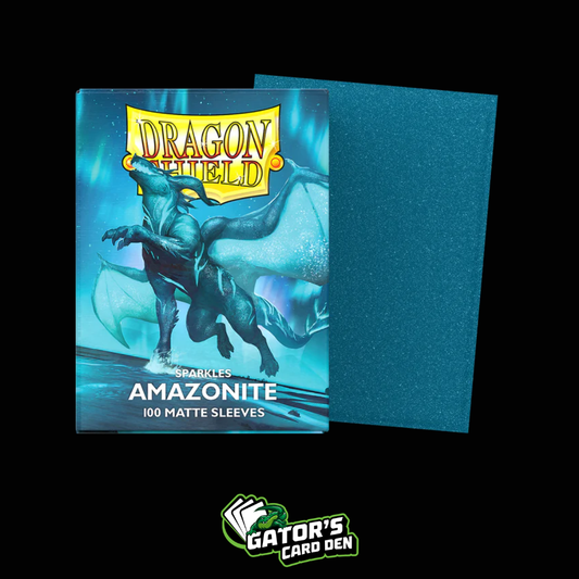 Dragon Shield: Amazonite Sparkle Standard Matte Sleeves (Box Of 100)