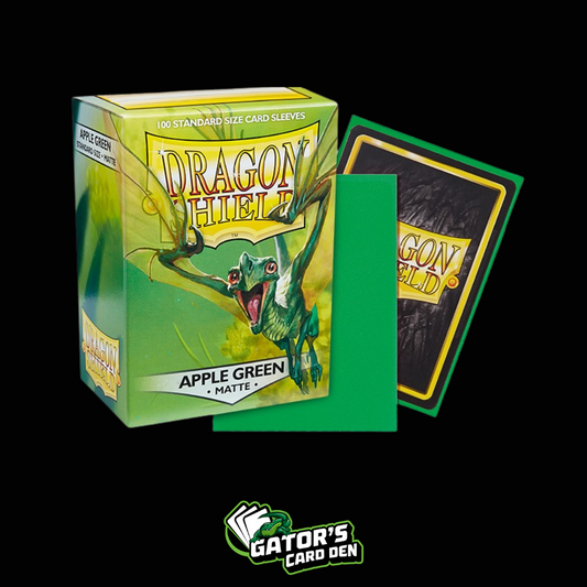 Dragon Shield: Apple Green Standard Matte Sleeves (Box Of 100)