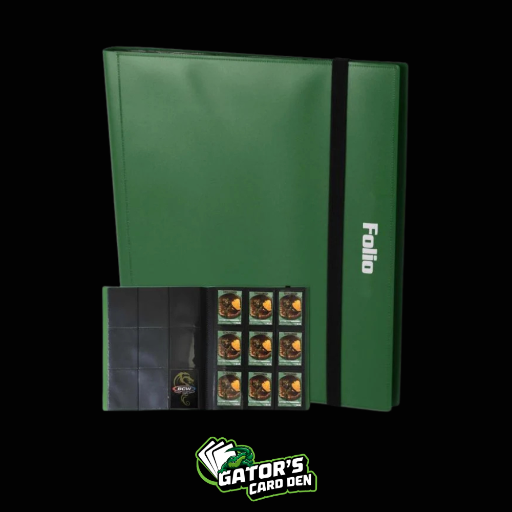 BCW Folio 9-Pocket Binder (Holds 360 Cards)