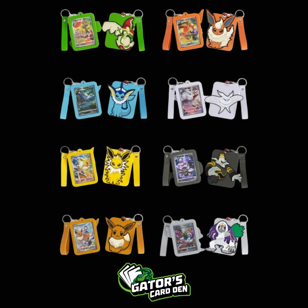 Pokemon Card Holder Keychain with Promo Card