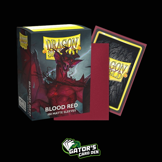 Dragon Shield: Blood Red Standard Matte Sleeves (Box Of 100)