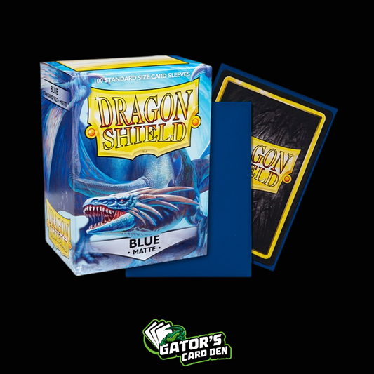 Dragon Shield: Blue Standard Matte Sleeves (Box Of 100)