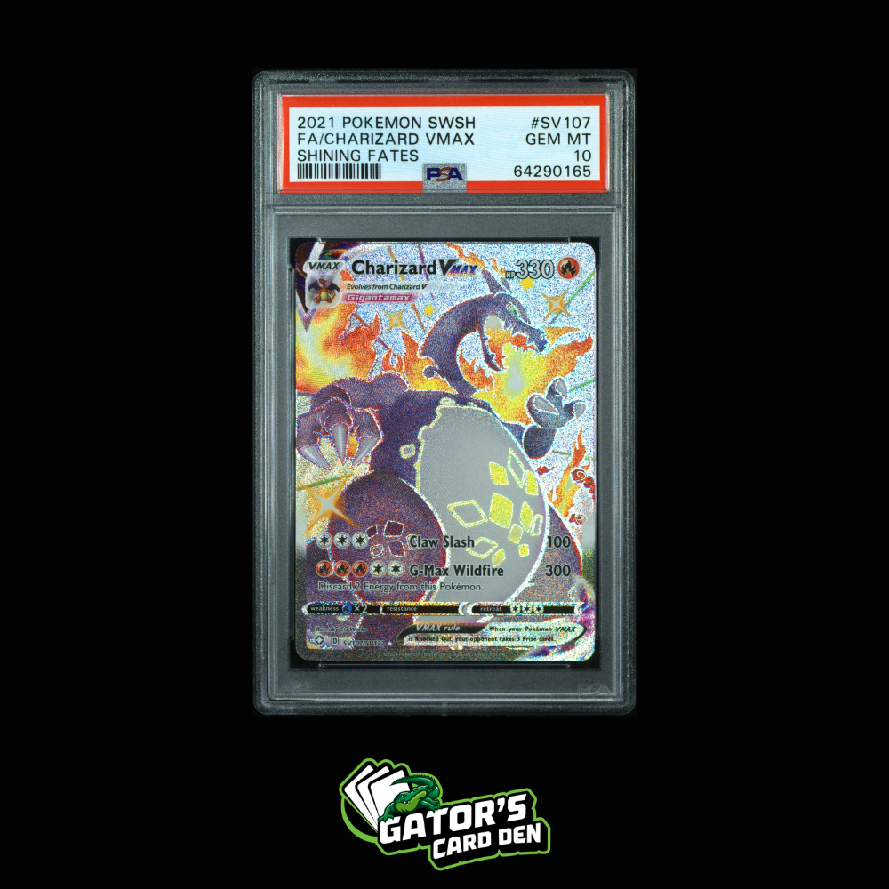 PSA 10 - Charizard VMAX #SV107 - Pokemon Shining Fates