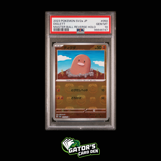 PSA 10 - Diglett Master Ball Reverse Holo #050 - Pokemon Japanese 151
