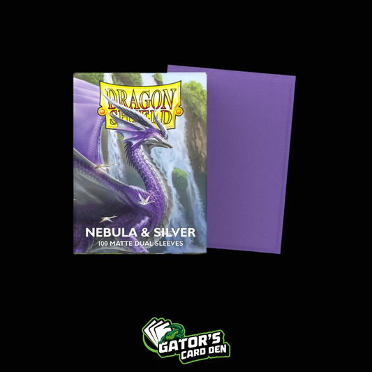 Dragon Shield: Nebula & Silver Standard Dual Matte Sleeves (Box Of 100)