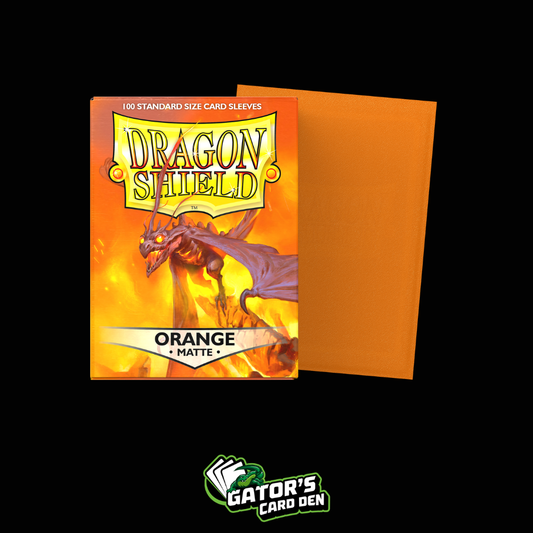 Dragon Shield: Orange Standard Matte Sleeves (Box Of 100)