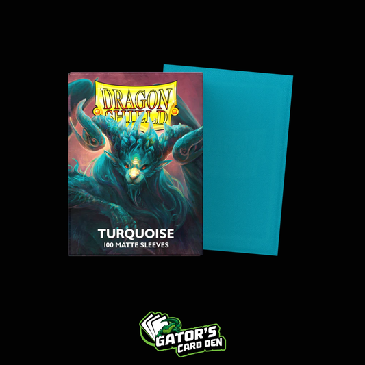 Dragon Shield: Turquoise Standard Matte Sleeves (Box Of 100)
