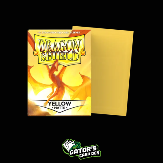Dragon Shield: Yellow Standard Matte Sleeves (Box Of 100)