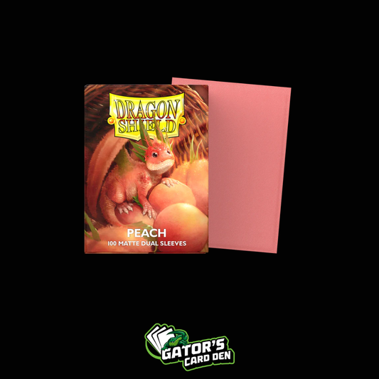 Dragon Shield: Peach Standard Dual Matte Sleeves (Box Of 100)