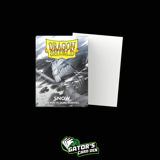 Dragon Shield: Snow Standard Dual Matte Sleeves (Box Of 100)