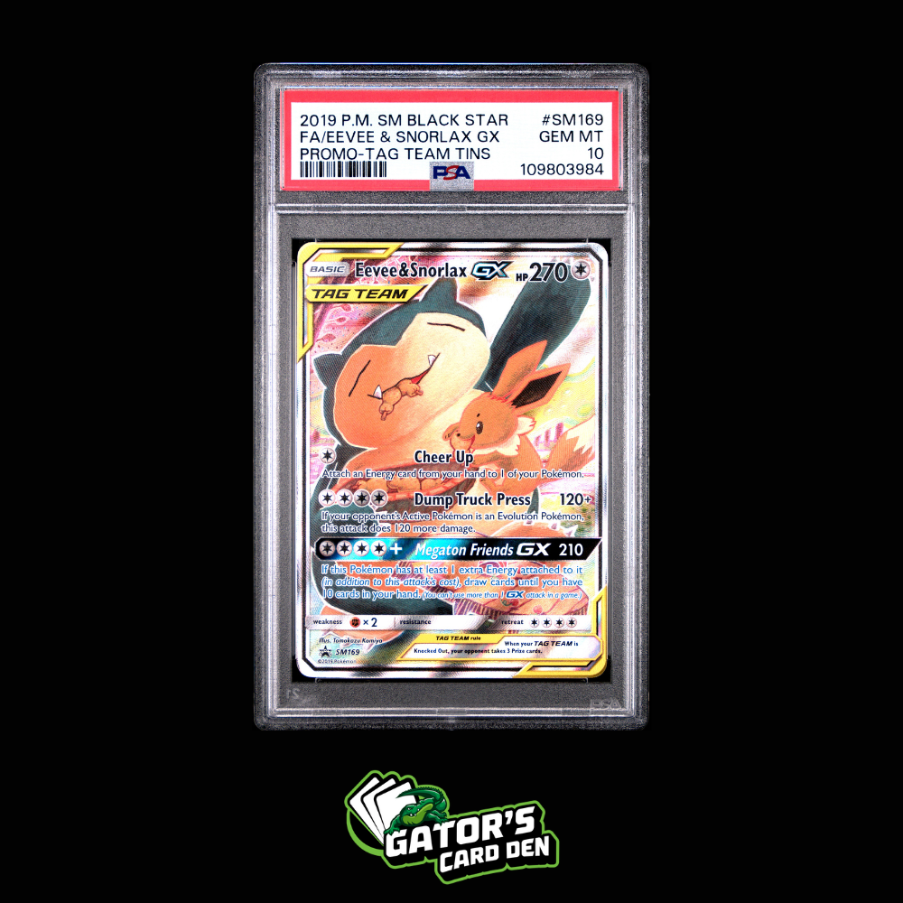 Eevee & Snorlax GX Tag Team Tin Promo #SM169 - Pokemon Sun & Moon Promos