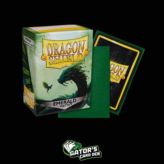 Dragon Shield: Emerald Standard Matte Sleeves (Box Of 100)