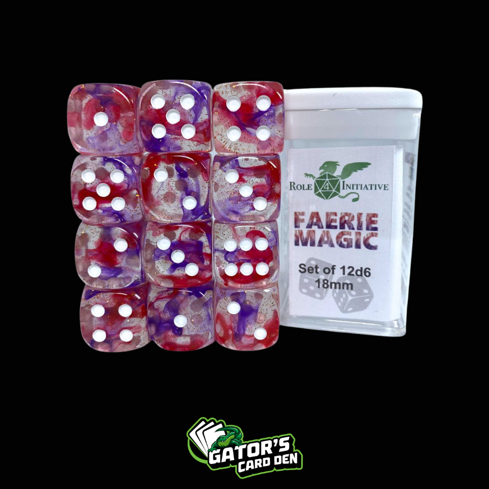 Role 4 Initiative d6 Cube 18mm (set of 12)