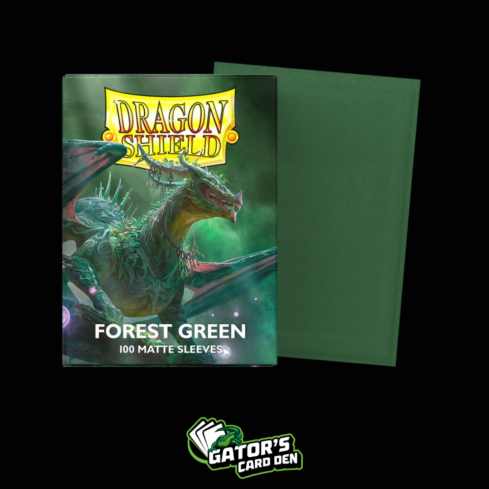 Dragon Shield: Forest Green Standard Matte Sleeves (Box Of 100)