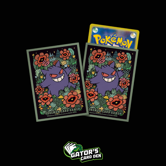 Pokemon TCG: Pokemon Center Japan Exclusive Card Sleeves - Premium Gengar Deck Sleeves (64-Pack) (Green)