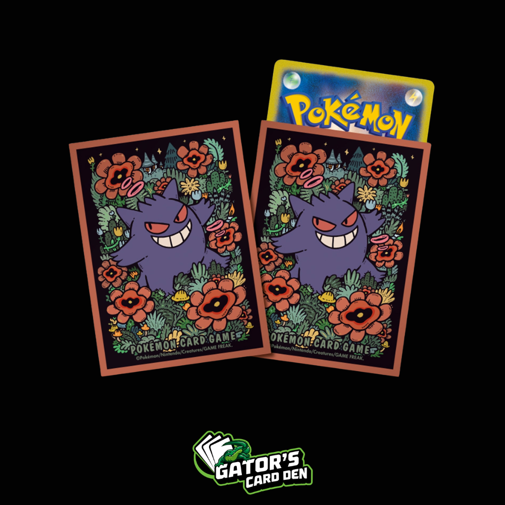 Pokemon TCG: Pokemon Center Japan Exclusive Card Sleeves - Premium Gengar Deck Sleeves (64-Pack) (Orange)